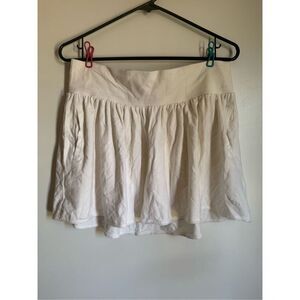 Abercrombie & Fitch 2000’s white pull on casual skirt sz M beachy comfy cotton m